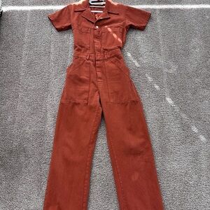 Big Bud Press Burnt terracotta (Orange) Short Sleeve Jumpsuit
